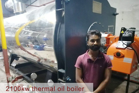 2100kw gas thermal oil boiler