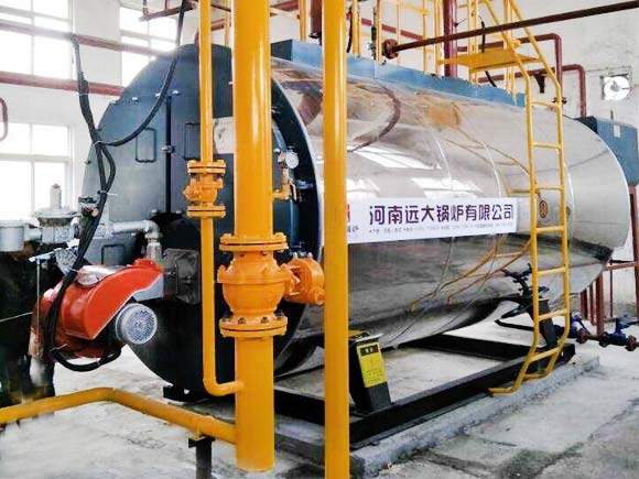 Gas oil hot water boiler