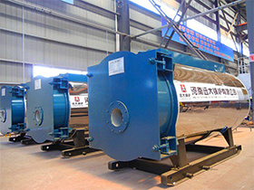Gas oil hot water boiler