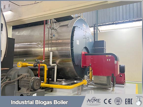 Eco-friendly biogas boiler for sustainable energy and emission reduction