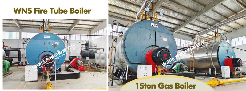 wns steam boiler,15ton fire tube boiler,three pass steam boiler