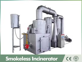 smokelss incinerator,medical incinerator,hospital incinerator