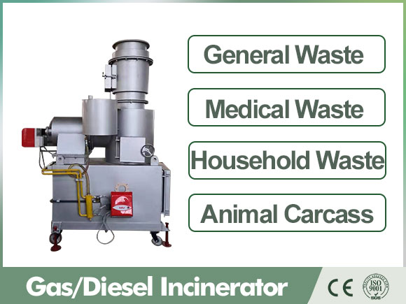 gas fired incinerator,diesel fired incinerator,oil fired incinerator