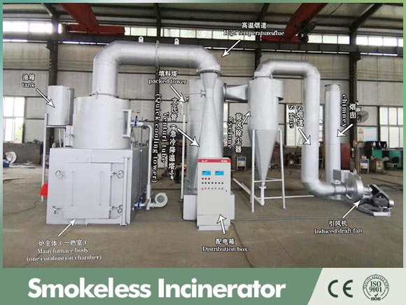 ydf incinerator,double chambers incinerator,waste incinerator furnace