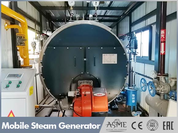 mobile steam boiler,mobile oil gas fired boiler,skid mounted steam boiler