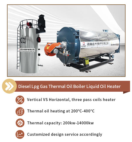 gas oil fired thermal oil boiler,gas thermic fluid heater,diesel thermal oil boiler