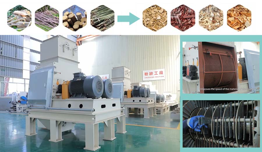 woodchips machine,wood chips crusher,wood crushing chipper