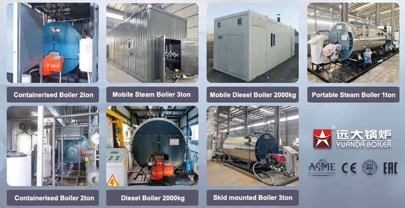 mobile containersied steam generator boiler,portable industrial steam generator boiler