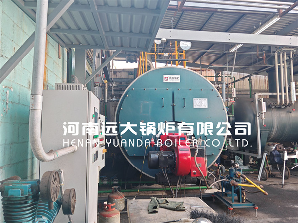 Ghana Project 2Ton 4Ton Diesel Gas Lpg Steam Boiler Fire Tube Boiler in Food Factory