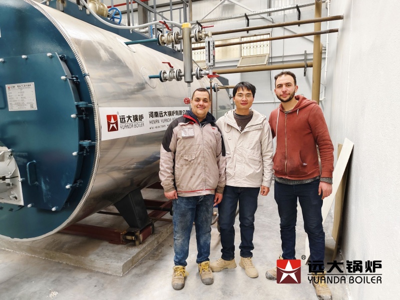 Canton Packaging Factory Steam Boiler 4000kg Diesel Gas Fired Boiler In Algeria