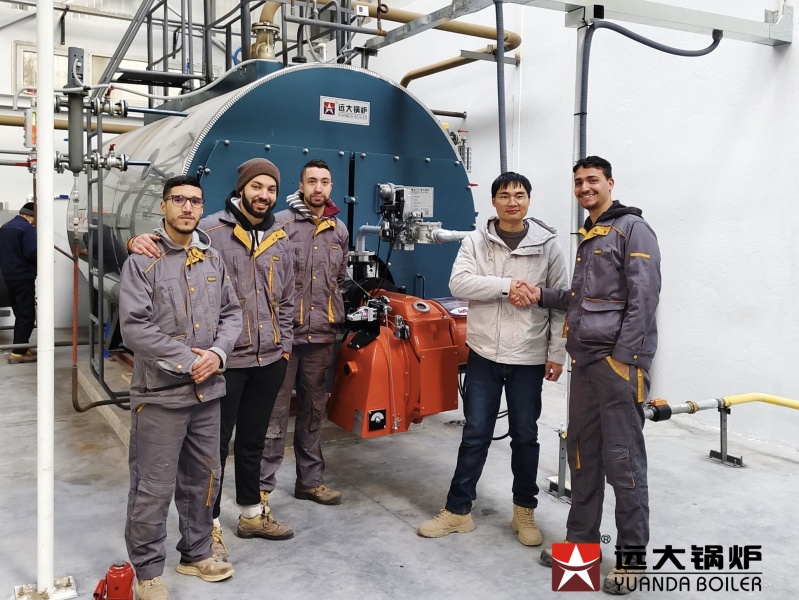 Canton Packaging Factory Steam Boiler 4000kg Diesel Gas Fired Boiler In Algeria