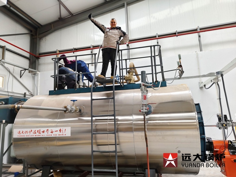 China Yuanda Boiler Sale Service in Algeria, Engineer Working Industrial Boiler Commissioning Service